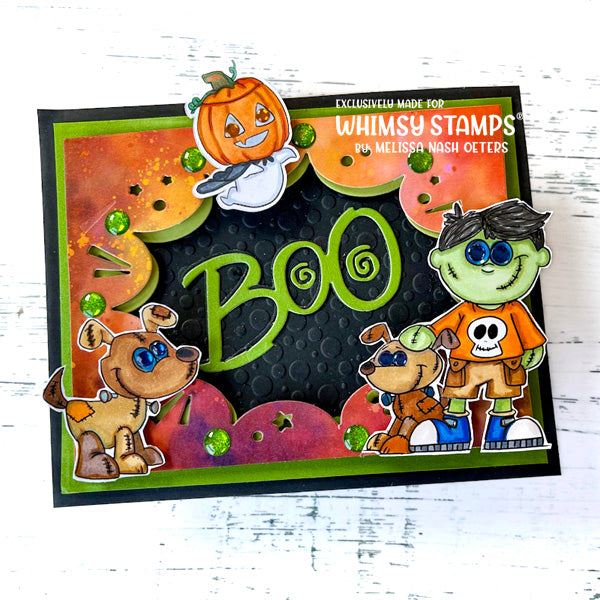 Halloween Ghost Gang - Digital Stamp - Whimsy Stamps