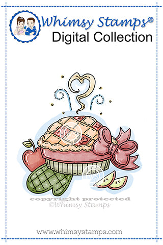 Hot Apple Pie - Digital Stamp - Whimsy Stamps