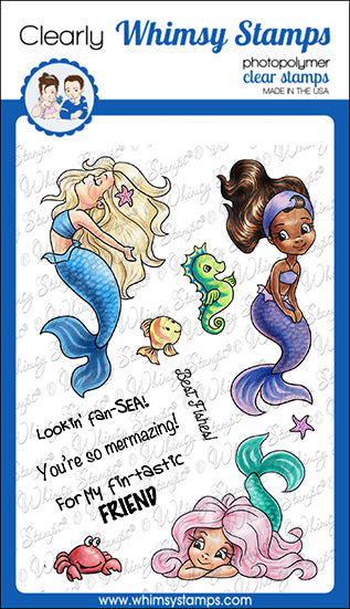 **NEW Mermaid Moments Clear Stamps - Whimsy Stamps