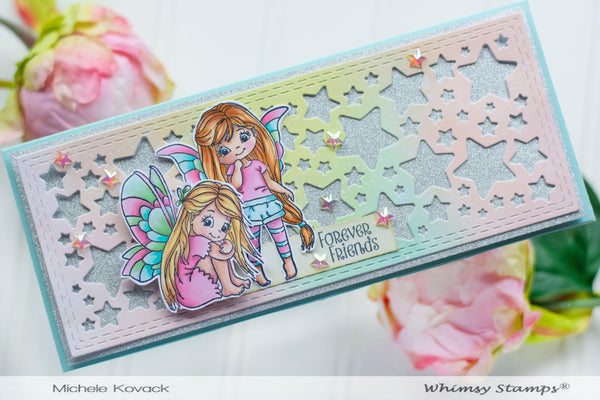 Fairy Dreams Rubber Cling Stamp - Whimsy Stamps