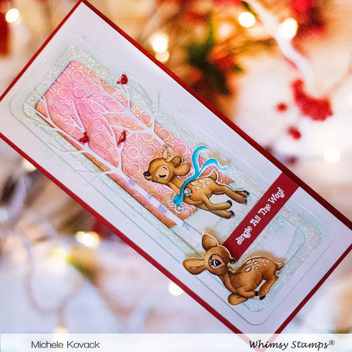 Christmas Deer Clear Stamps - Whimsy Stamps