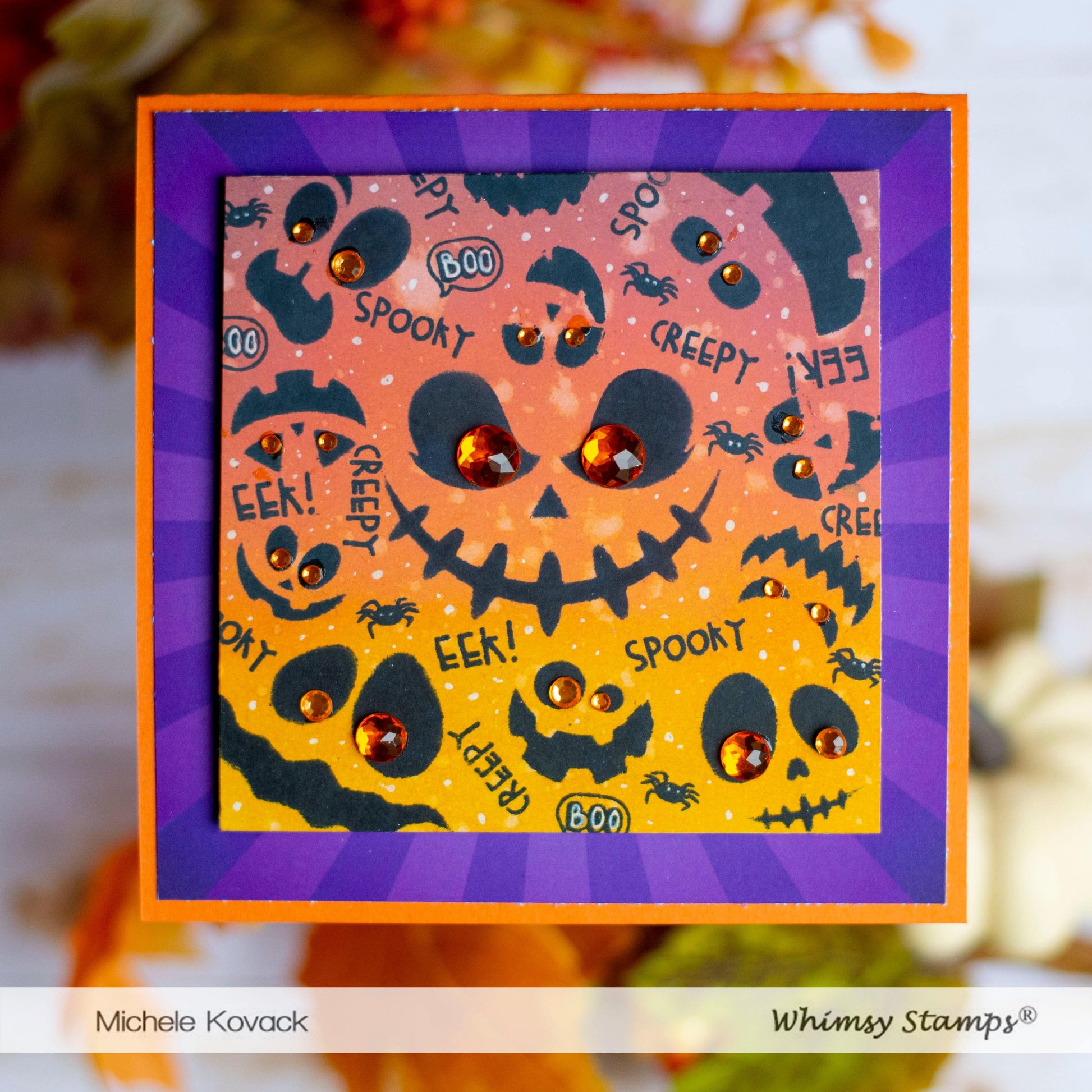 Halloween Expressions Stencil - Whimsy Stamps