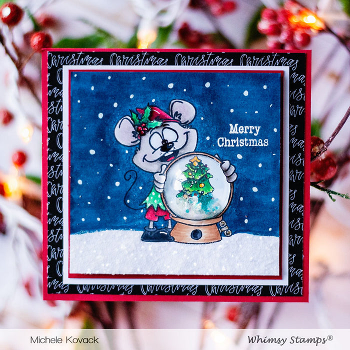 **NEW No Peeking Mice Clear Stamps - Whimsy Stamps