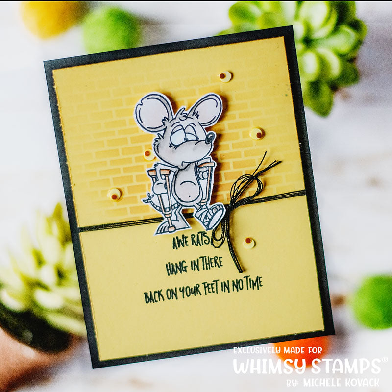 **NEW Rats You're Sick Clear Stamps - Whimsy Stamps