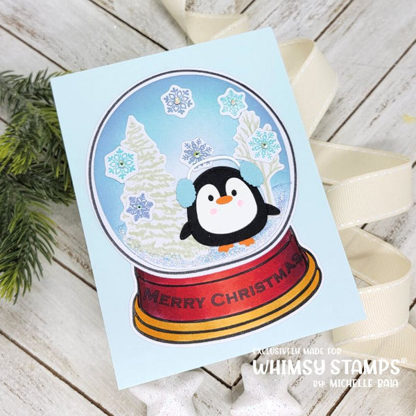 **NEW Holiday Snowglobe Outlines Die Set - Whimsy Stamps