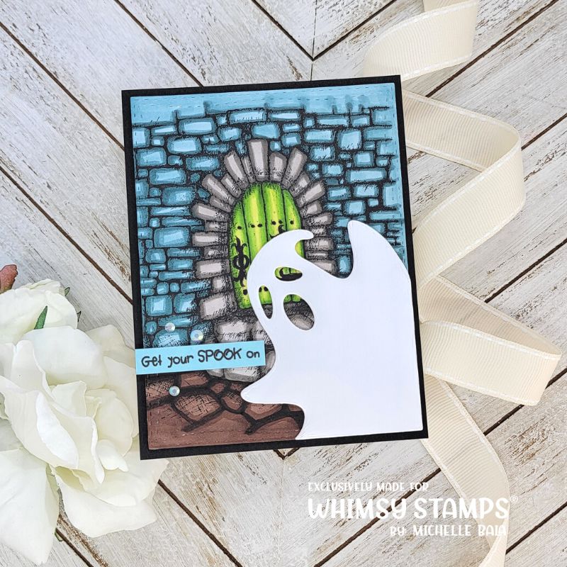 **NEW Dungeon Door Rubber Cling Stamp - Whimsy Stamps