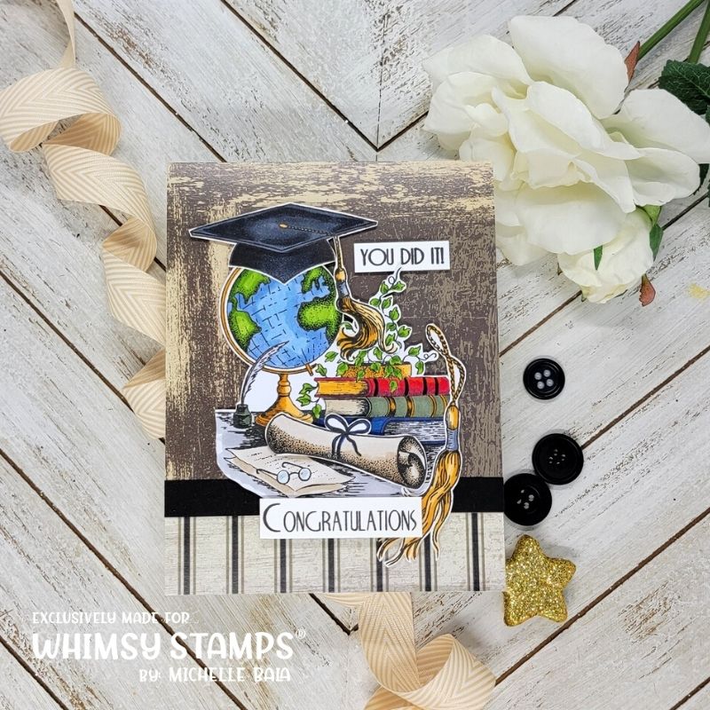 **NEW Graduation Clear Stamps - Whimsy Stamps