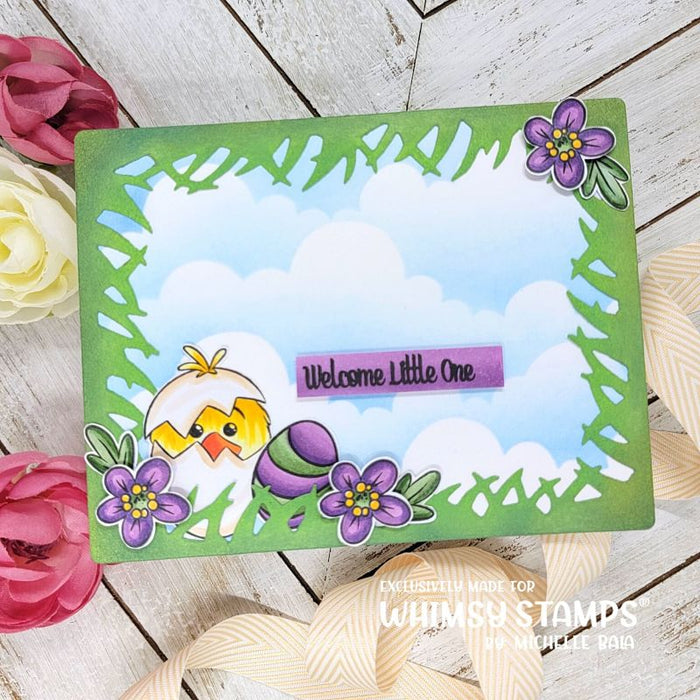 **NEW It's Cloudy - 6x9 Stencil - Whimsy Stamps