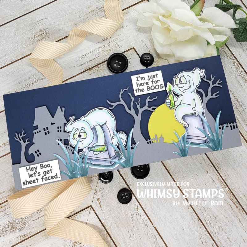 **NEW Hey Boo Clear Stamps - Whimsy Stamps