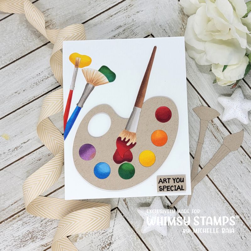 **NEW Paint and Palette Die Set - Whimsy Stamps