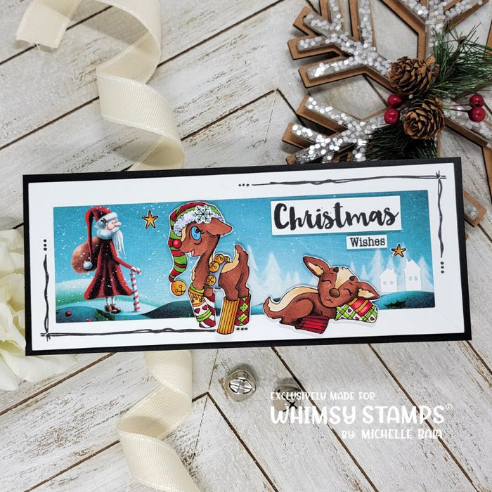 *NEW Reindeer Games - Shine Bright Clear Stamps - Whimsy Stamps