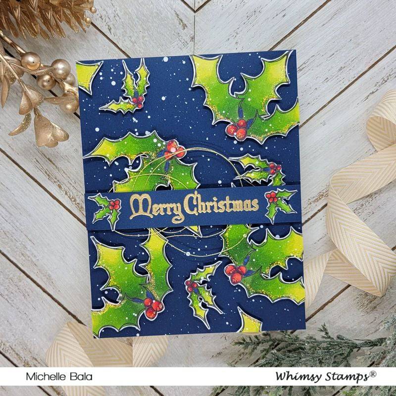 FaDoodle Holly Clear Stamps - Whimsy Stamps