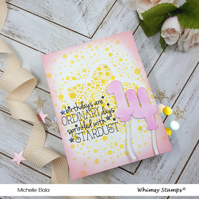 **NEW Speckled Star Stencil - Whimsy Stamps