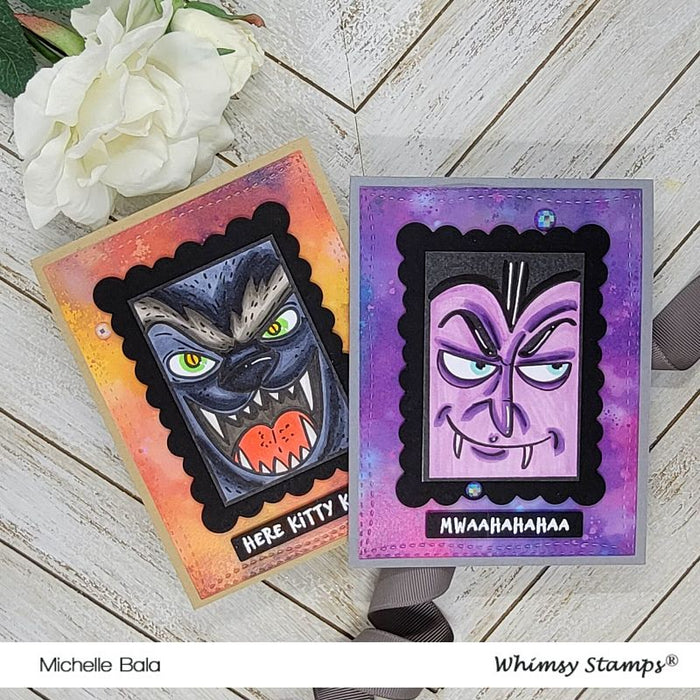 Monster Close Ups Clear Stamps - Whimsy Stamps