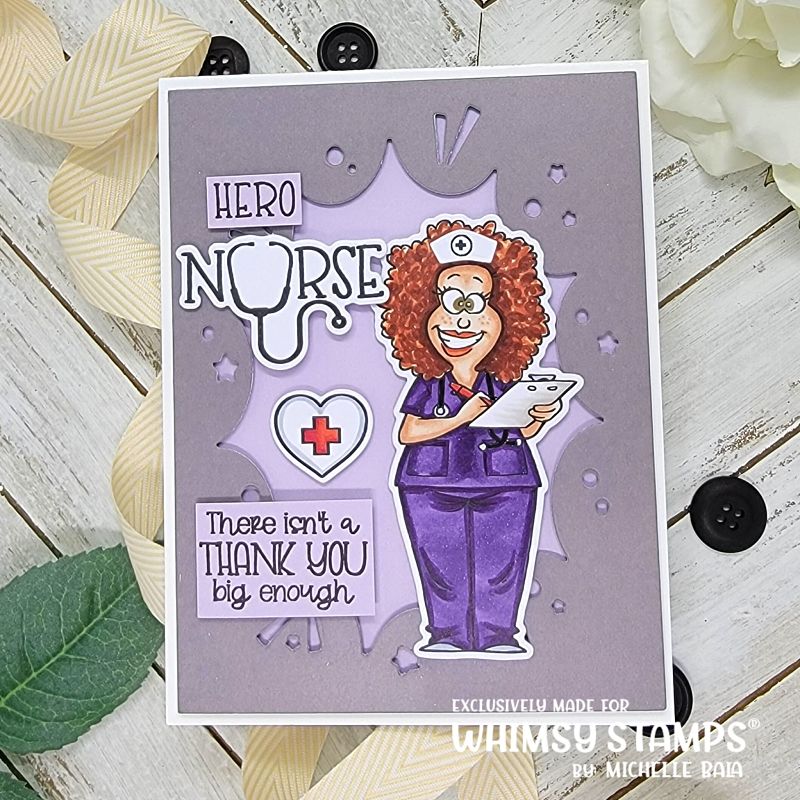 **NEW Nurses Day Outlines Die Set - Whimsy Stamps