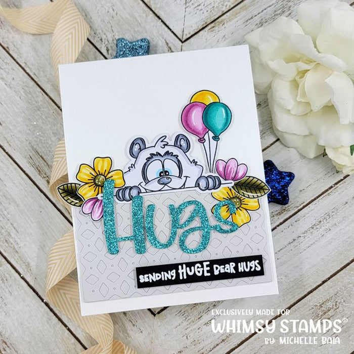 **NEW Panda Peekers Clear Stamps - Whimsy Stamps