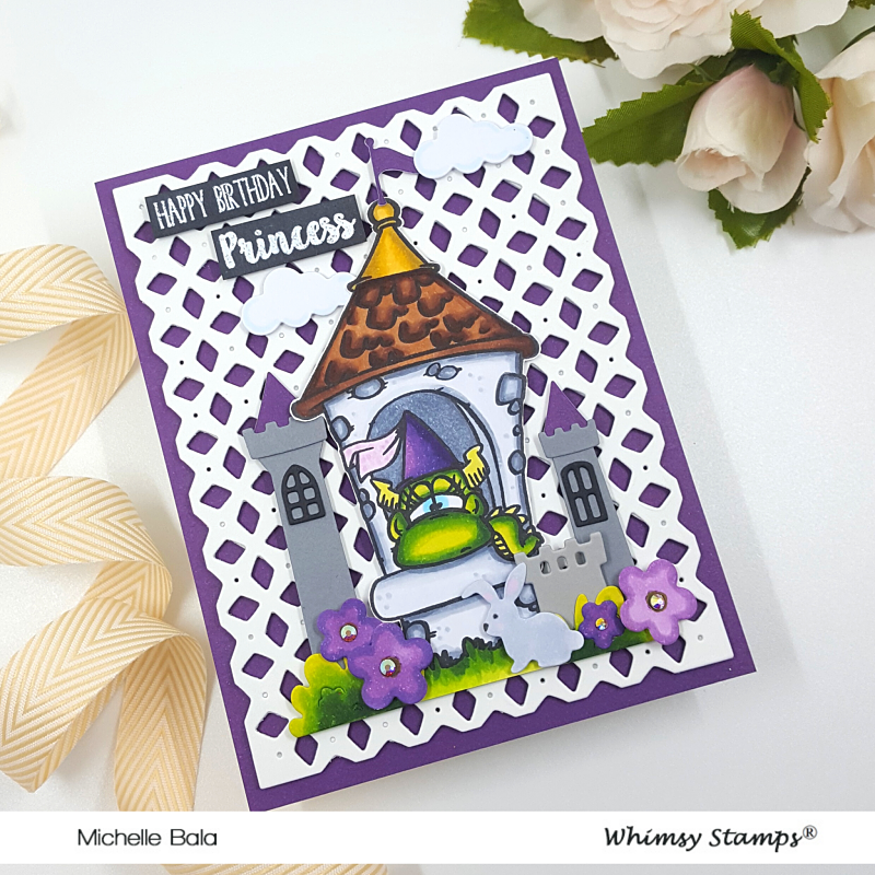 **NEW Princess Dragons Clear Stamps - Whimsy Stamps