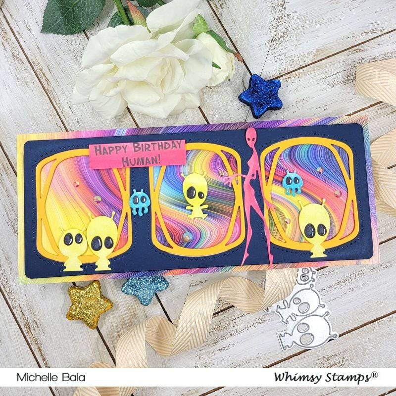 Slimline Observation Deck Die - Whimsy Stamps