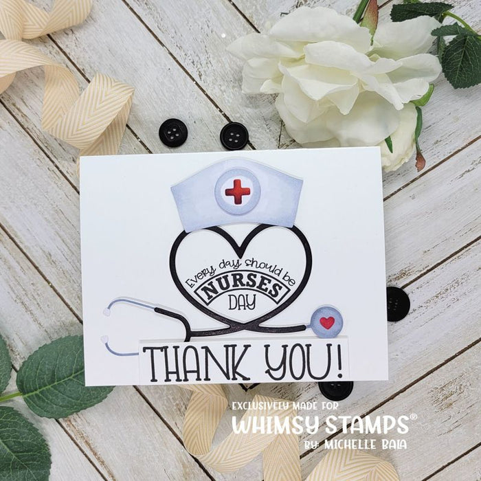 **NEW Nurses Day Clear Stamps - Whimsy Stamps