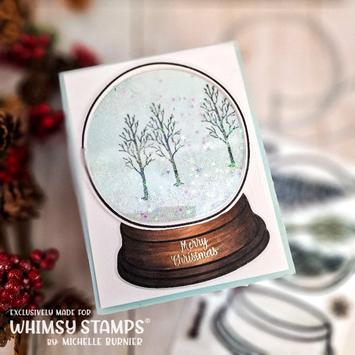 **NEW Holiday Snowglobe Clear Stamps - Whimsy Stamps