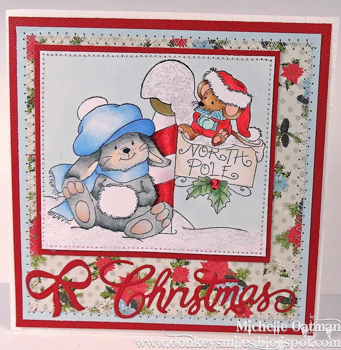 2 Christmas Tales at the North Pole - Digital Stamp - Whimsy Stamps