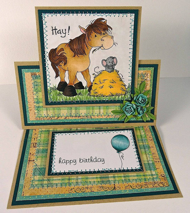 Hay Horsey - Digital Stamp - Whimsy Stamps