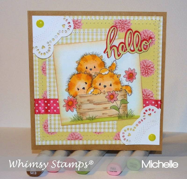 Crateful of Kittens - Digital Stamp - Whimsy Stamps