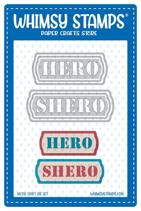 **NEW Military Hero and Shero Die Set - Whimsy Stamps