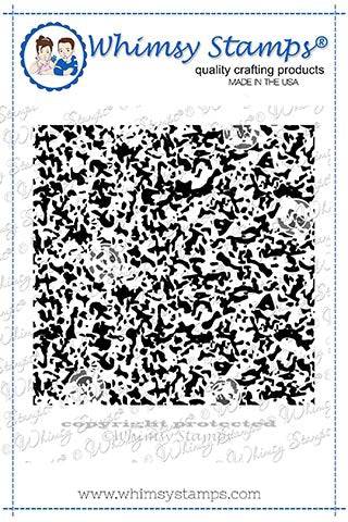 Military Camo Background Rubber Cling Stamp - Whimsy Stamps