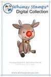 Mini Rudolph - Digital Stamp - Whimsy Stamps