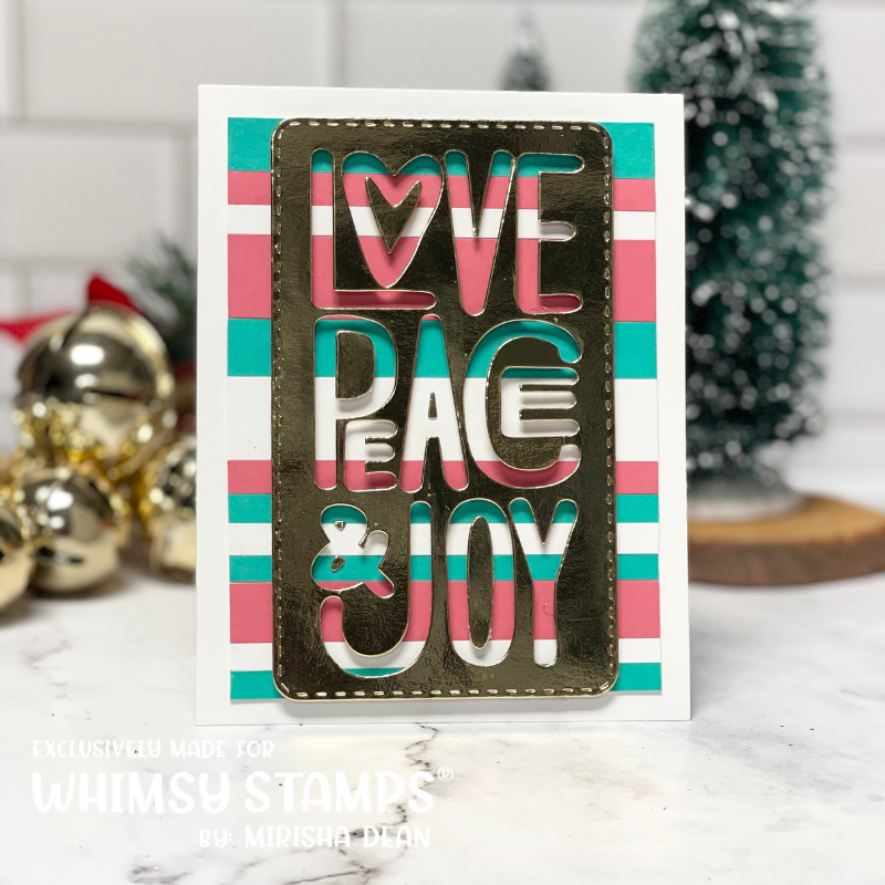 *NEW Peace Love Joy Die Set - Whimsy Stamps