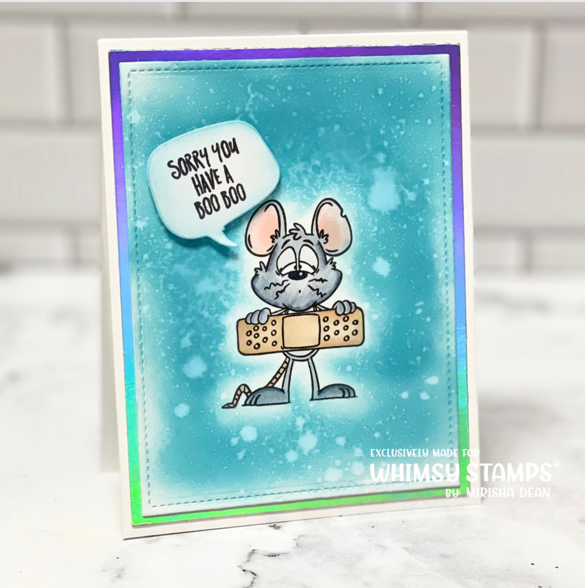 **NEW Rats You're Sick Clear Stamps - Whimsy Stamps