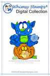 Monster Sit - Digital Stamp - Whimsy Stamps