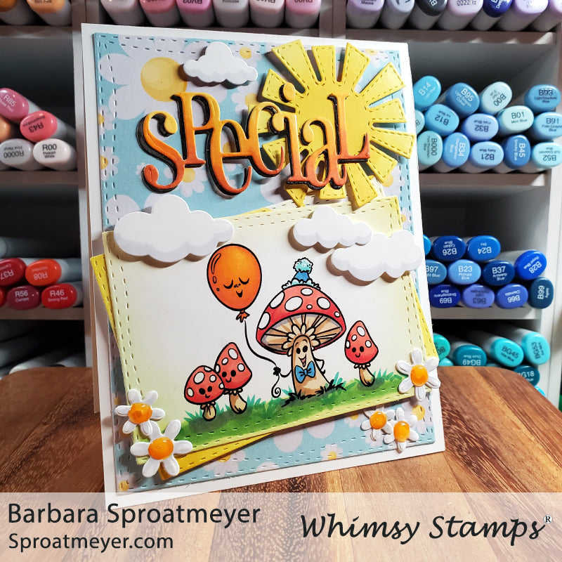 **NEW Mushroom in My Heart Clear Stamps - Whimsy Stamps