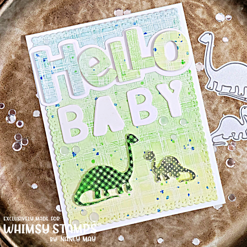 **NEW Roar My Baby Saur Die Set - Whimsy Stamps