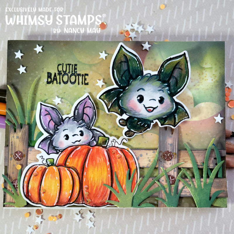 Cutie Batootie Clear Stamps - Whimsy Stamps