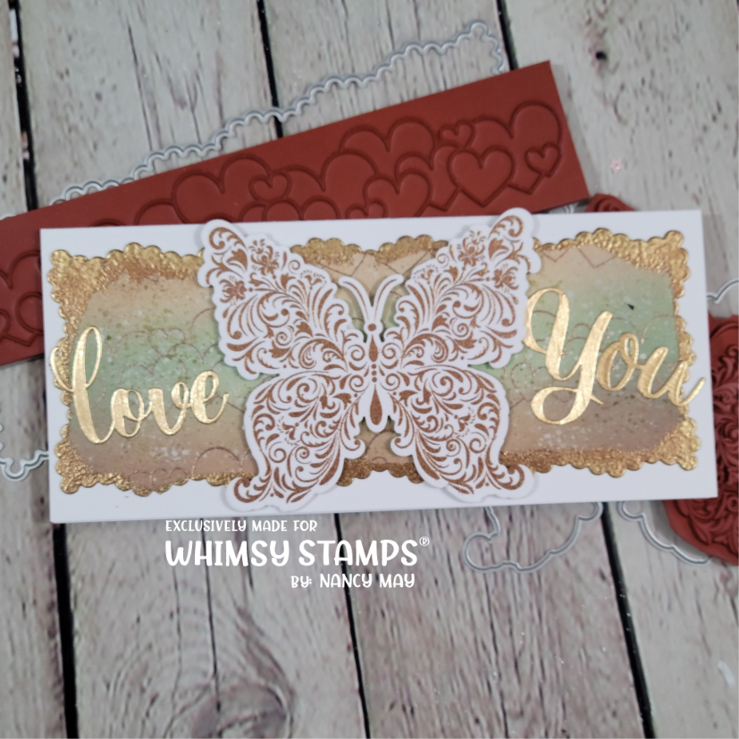 Slimline Fancy Frame Die - Whimsy Stamps