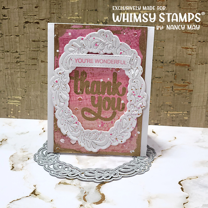 **NEW Flourish Oval Die Set - Whimsy Stamps