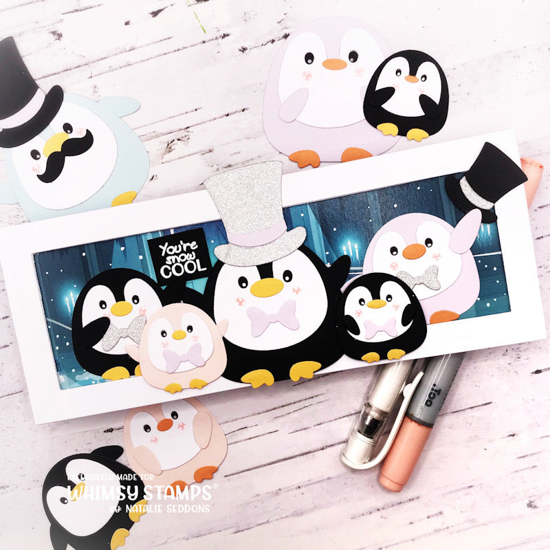 **NEW Penguin Pals Pizzazz Die Set - Whimsy Stamps