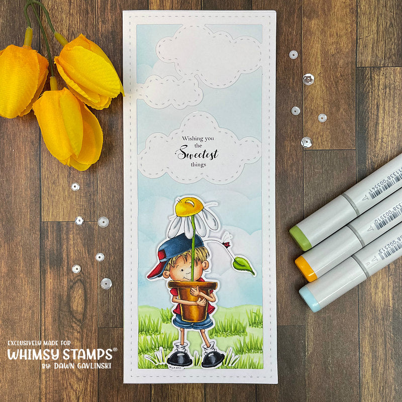 Noah's Big Flower - Digital Stamp - Whimsy Stamps