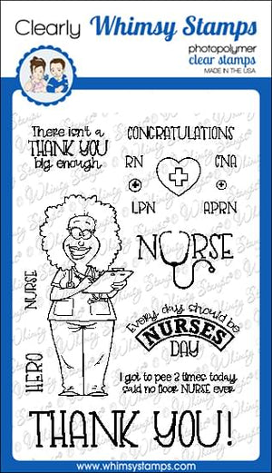 **NEW Nurses Day Clear Stamps - Whimsy Stamps