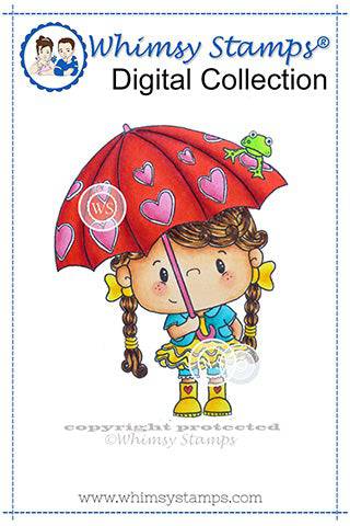 Rain - Digital Stamp - Whimsy Stamps