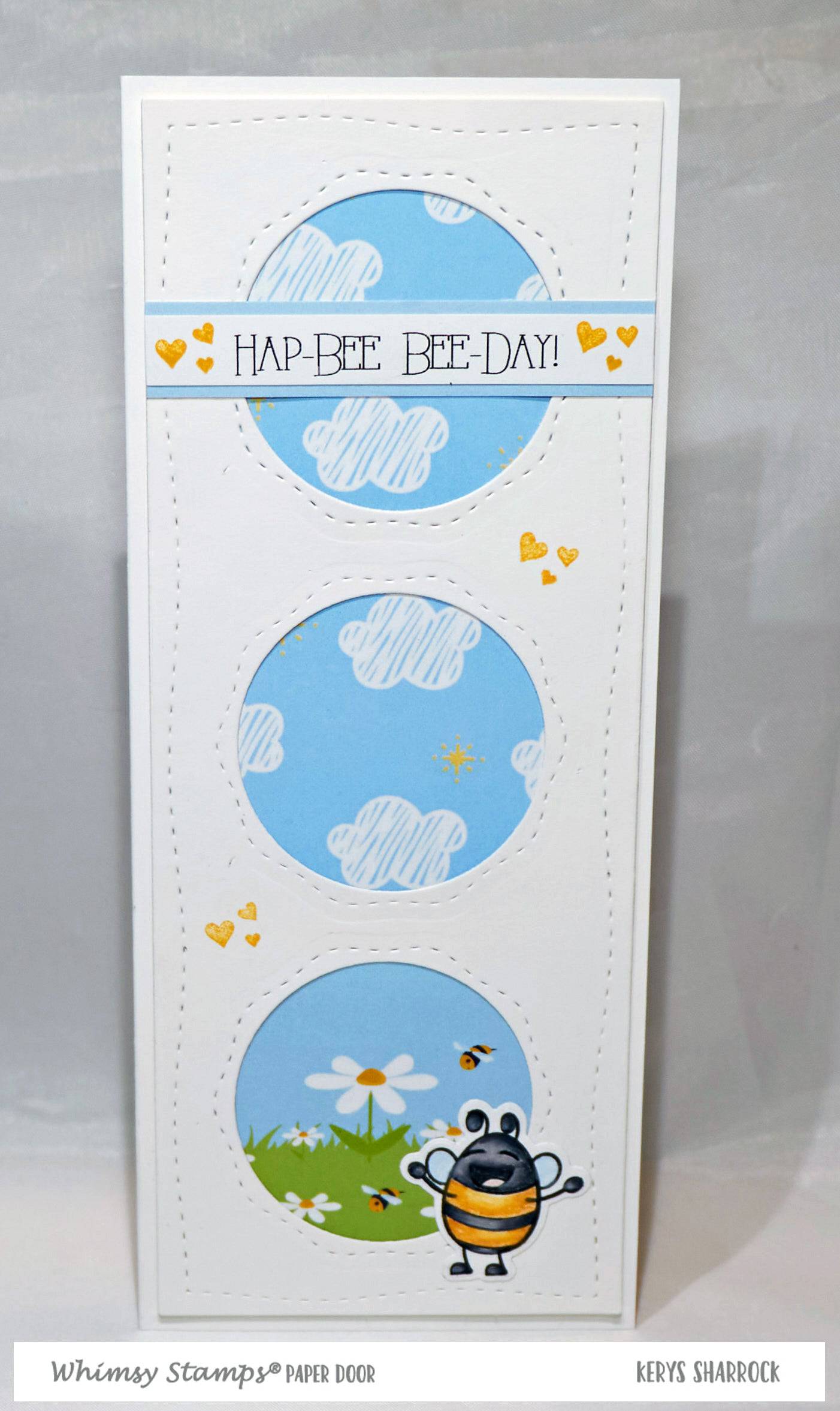 Slimline Card Builder Die - Whimsy Stamps