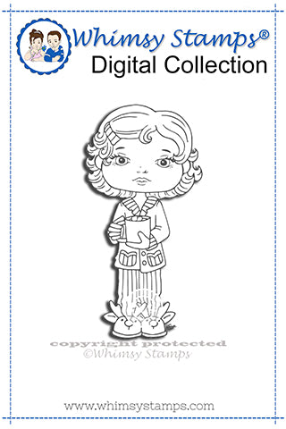Hannah - Digital Stamp - Whimsy Stamps