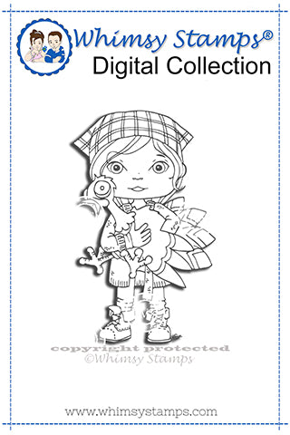 Hazel - Digital Stamp - Whimsy Stamps