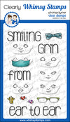 **NEW Polka Dot Pals Faces Clear Stamps - Whimsy Stamps