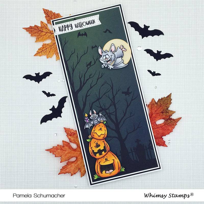 Going Batty Clear Stamps - Whimsy Stamps