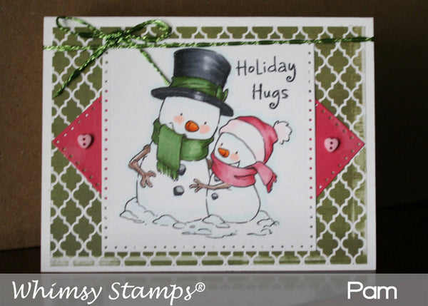 Snow Couple - Digital Stamp - Whimsy Stamps