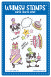 **NEW Panda Party Clear Stamps - Whimsy Stamps