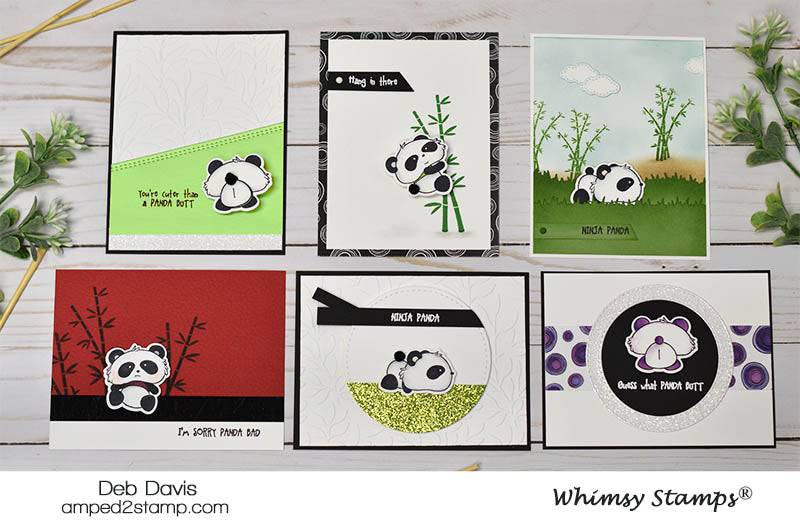 Panda Butt Clear Stamps - Whimsy Stamps